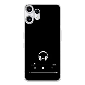 Чехол с картинками на черном фоне для Nothing CMF Phone 2 Pro (Плеер)