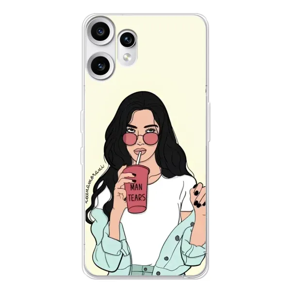 Чехол с рисунком «С напитком» для Nothing CMF Phone 2 Pro Чехол с рисунком «С напитком» для Nothing CMF Phone 2 Pro