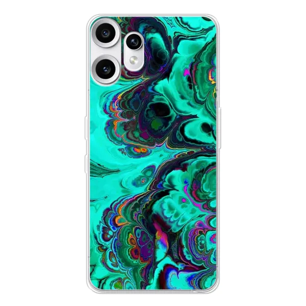 Чехол с рисунком «Салатный мрамор» для Nothing CMF Phone 2 Pro Чехол с рисунком «Салатный мрамор» для Nothing CMF Phone 2 Pro