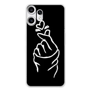 Чехлы (Знак сердечка) на Nothing CMF Phone 2 Pro (Сердце на черном)