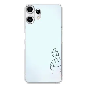 Чехлы (Знак сердечка) на Nothing CMF Phone 2 Pro (Сердце на голубом)