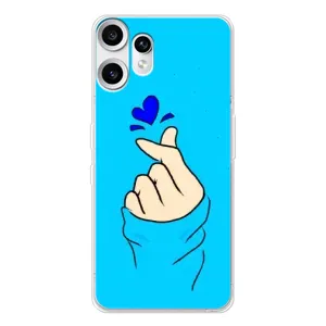 Чехлы (Знак сердечка) на Nothing CMF Phone 2 Pro (Сердце на синем)