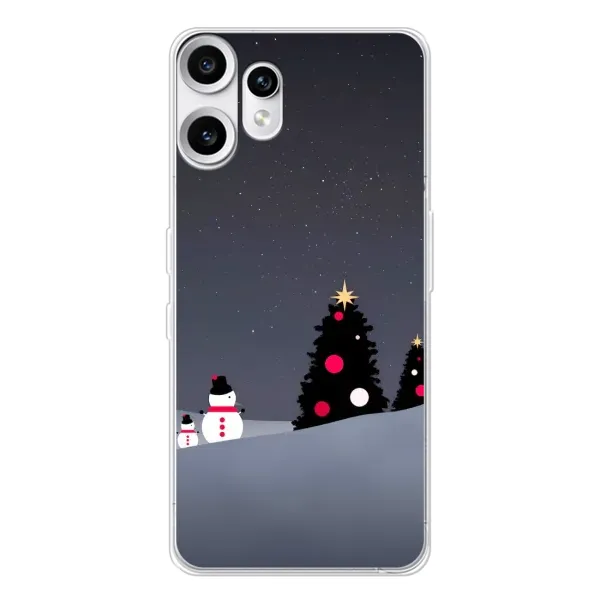 Чехол с рисунком «Снеговички» для Nothing CMF Phone 2 Pro Чехол с рисунком «Снеговички» для Nothing CMF Phone 2 Pro