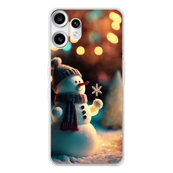 Чехол с рисунком «Снеговик праздничный» для Nothing CMF Phone 2 Pro Чехол с рисунком «Снеговик праздничный» для Nothing CMF Phone 2 Pro