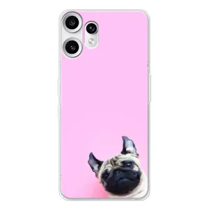Бампер для Nothing CMF Phone 2 Pro з картинкою "Песики" (Собака на рожевому)