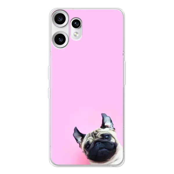 Чехол с рисунком «Собака на розовом» для Nothing CMF Phone 2 Pro Чехол с рисунком «Собака на розовом» для Nothing CMF Phone 2 Pro
