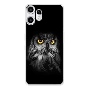 Чехлы с принтом СОВЫ для Nothing CMF Phone 2 Pro (Сова на чёрном)