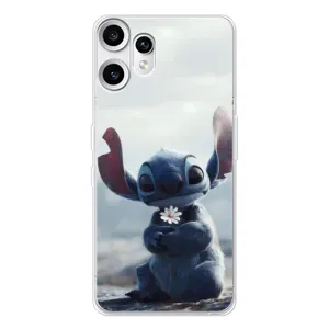Чехол с рисунком Стич для Nothing CMF Phone 2 Pro (Стич с цветочком)