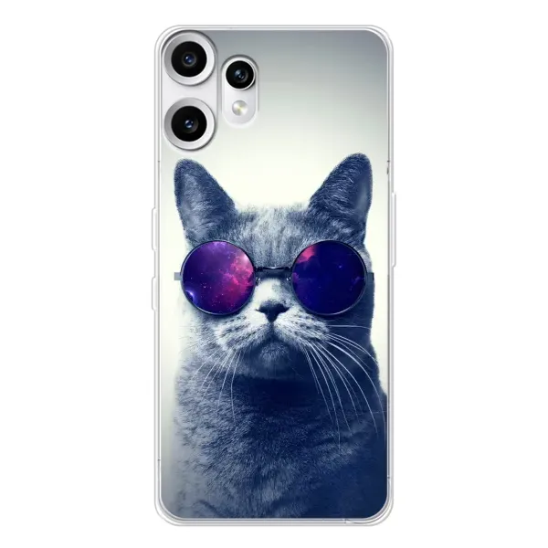Чехол с рисунком «Стильный КОТ» для Nothing CMF Phone 2 Pro Чехол с рисунком «Стильный КОТ» для Nothing CMF Phone 2 Pro