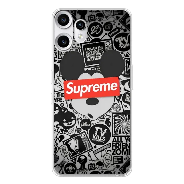 Чохол з малюнком «Supreme Маус» для Nothing CMF Phone 2 Pro Чохол з малюнком «Supreme Маус» для Nothing CMF Phone 2 Pro