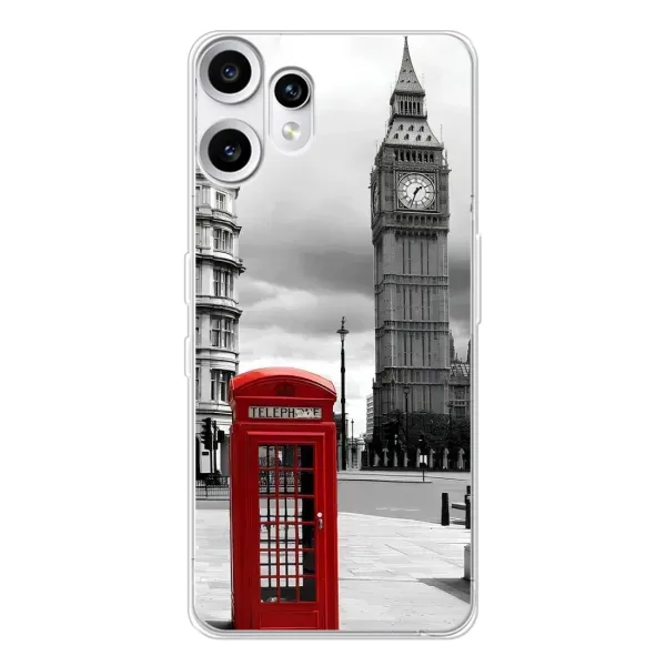 Чехол с рисунком «TELEPHONE» для Nothing CMF Phone 2 Pro Чехол с рисунком «TELEPHONE» для Nothing CMF Phone 2 Pro