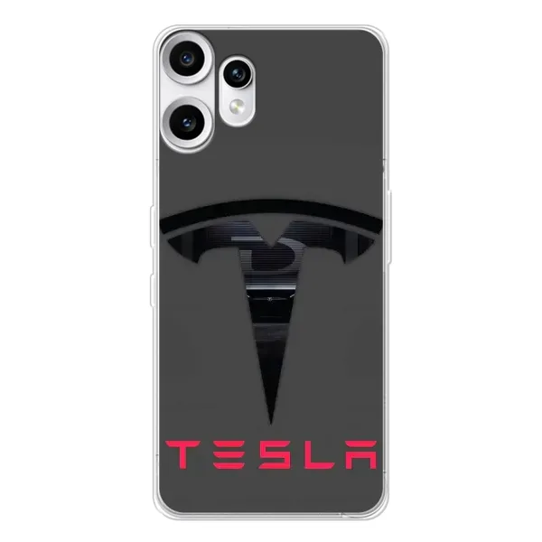 Чехол с рисунком «Logo TESLA» для Nothing CMF Phone 2 Pro Чехол с рисунком «Logo TESLA» для Nothing CMF Phone 2 Pro