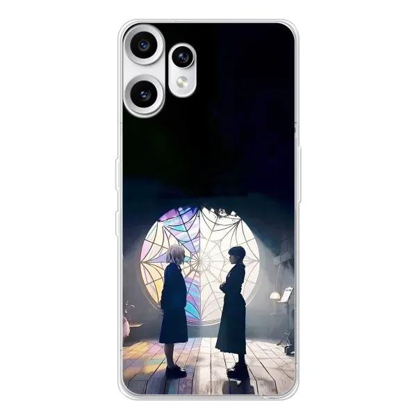 Чехол с рисунком «Уэнсдей и Энди» для Nothing CMF Phone 2 Pro Чехол с рисунком «Уэнсдей и Энди» для Nothing CMF Phone 2 Pro