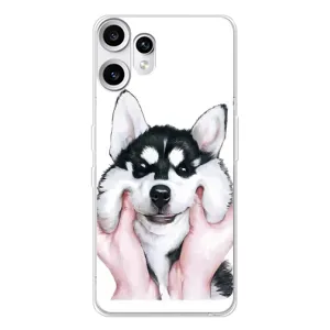 Бампер для Nothing CMF Phone 2 Pro з картинкою "Песики" (Собака Хаскі)