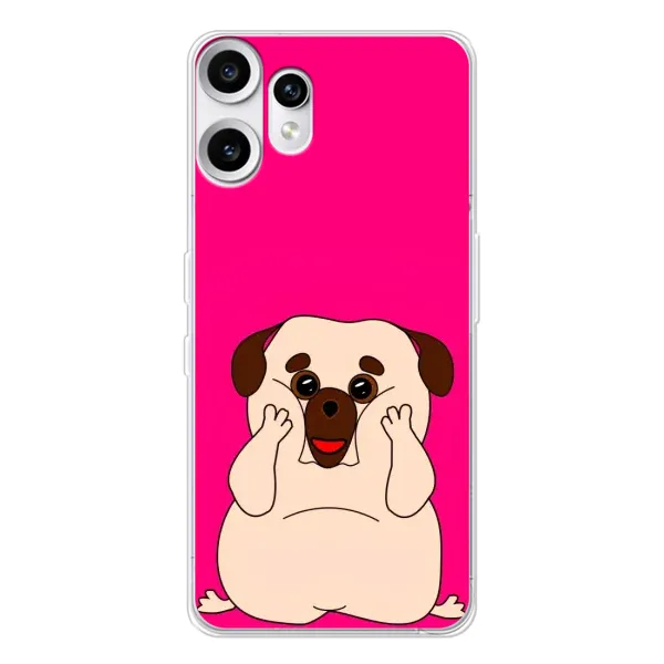 Чехол с рисунком «Веселый Мопсик» для Nothing CMF Phone 2 Pro Чехол с рисунком «Веселый Мопсик» для Nothing CMF Phone 2 Pro