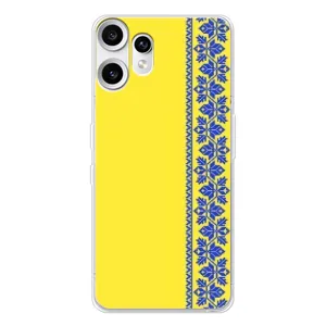 Силиконовый Чехол на Nothing CMF Phone 2 Pro (Вышиванка на желтом)