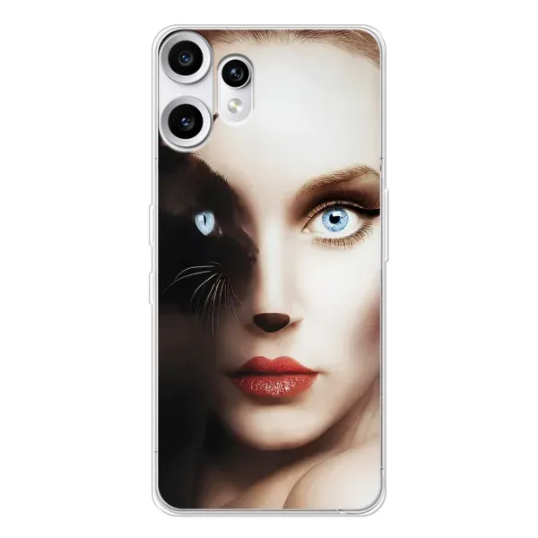 Чехол с рисунком «Женщина кошка» для Nothing CMF Phone 2 Pro Чехол с рисунком «Женщина кошка» для Nothing CMF Phone 2 Pro