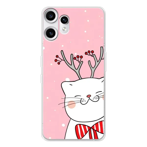 Чехол с рисунком «Зимний кот» для Nothing CMF Phone 2 Pro Чехол с рисунком «Зимний кот» для Nothing CMF Phone 2 Pro