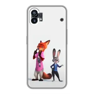 Силіконовий чохол з принтом Зоотрополіс для Nothing Phone 1 (Джуді і Нік)