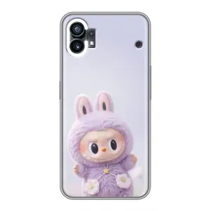 Чехол с принтом Лабубу для Nothing Phone 1 (Фиолетовый Лабубу)