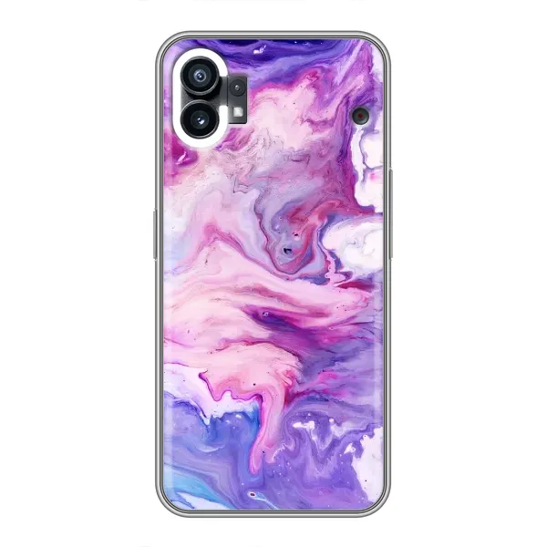 Чехол с рисунком «Фиолетовый мрамор» для Nothing Phone 1 Чехол с рисунком «Фиолетовый мрамор» для Nothing Phone 1