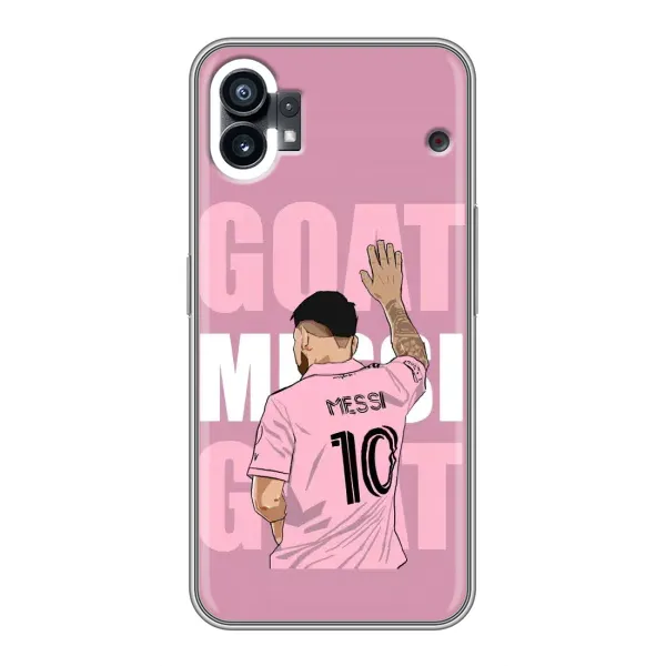 Чехол с рисунком «GOAT MESSI» для Nothing Phone 1 Чехол с рисунком «GOAT MESSI» для Nothing Phone 1