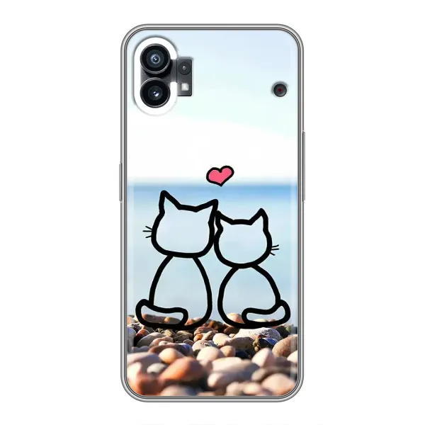 Чехол с рисунком «Котейки» для Nothing Phone 1 Чехол с рисунком «Котейки» для Nothing Phone 1