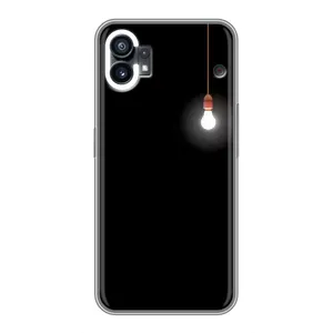 Чохол з картинками на чорному фоні для Nothing Phone 1 (Лампочка)