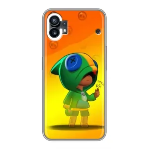 Чехол Бравл Старс для Nothing Phone 1 (LEON в кофте)