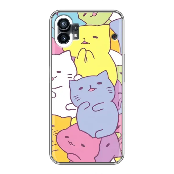 Чехол с рисунком «Милые котики» для Nothing Phone 1 Чехол с рисунком «Милые котики» для Nothing Phone 1
