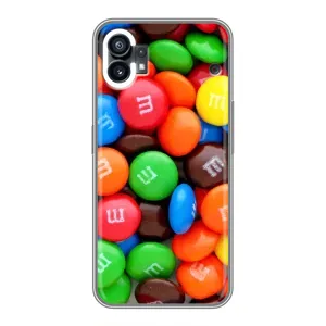 Чохол з зображенням смачної їжі для Nothing Phone 1 (Різнокольорові M&M'S)