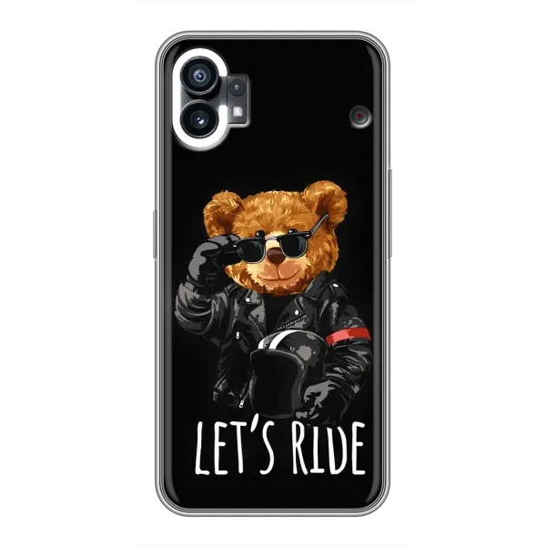 Чехол с рисунком «Модный Мишка» для Nothing Phone 1