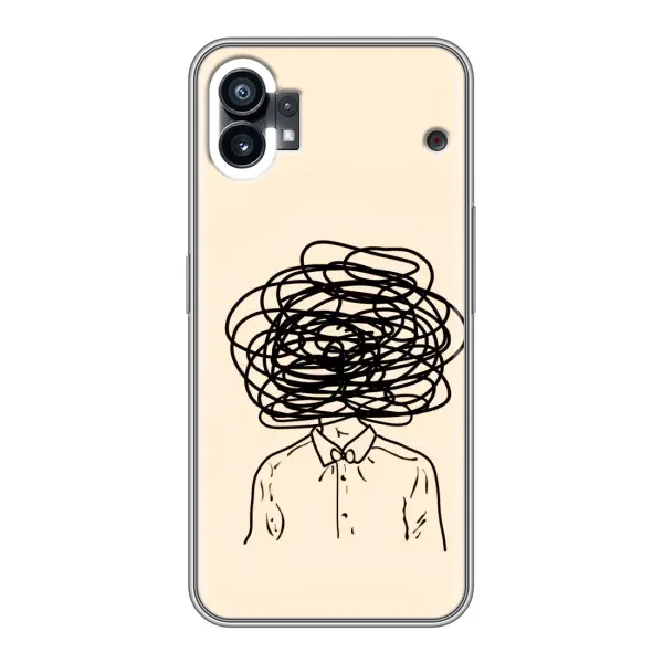Чехол с рисунком «Мысли» для Nothing Phone 1 Чехол с рисунком «Мысли» для Nothing Phone 1