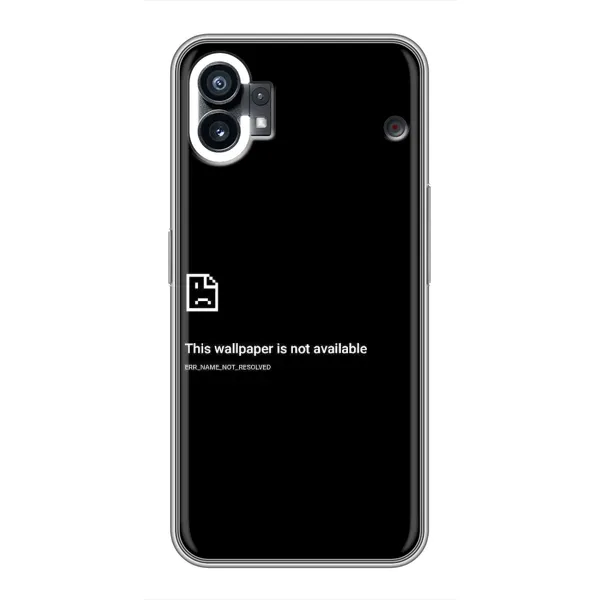 Чохол з малюнком «Помилка» для Nothing Phone 1 Чохол з малюнком «Помилка» для Nothing Phone 1