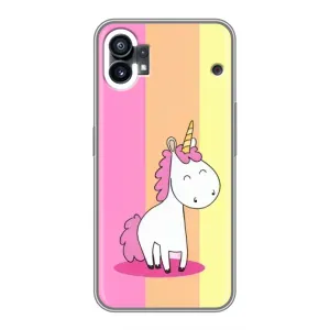 Чехол Unicorn на Nothing Phone 1 (Радужный Единорог)