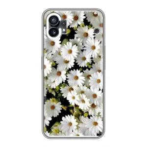 Чехол с ромашками на Nothing Phone 1 (Рамка в ромашках)