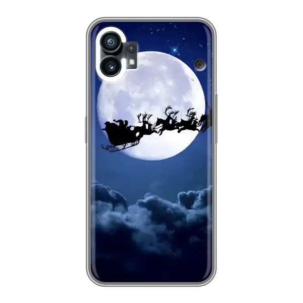 Чехол с рисунком «Санта - луна» для Nothing Phone 1 Чехол с рисунком «Санта - луна» для Nothing Phone 1
