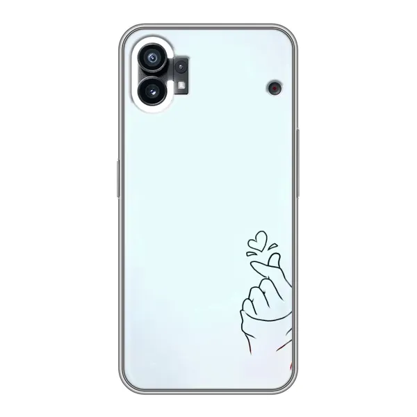 Чохол з малюнком «Сердечко на блакитному» для Nothing Phone 1