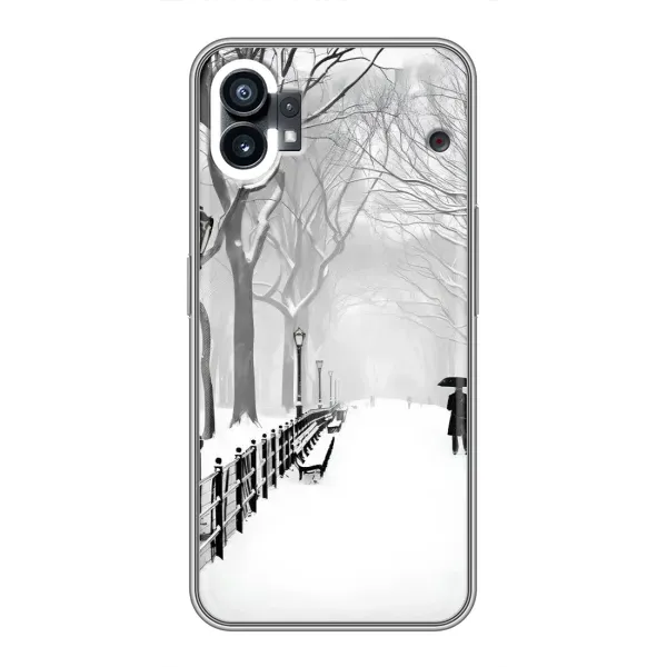 Чехол с рисунком «Снегом замело» для Nothing Phone 1 Чехол с рисунком «Снегом замело» для Nothing Phone 1