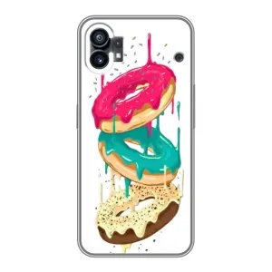 Чохол з зображенням смачної їжі для Nothing Phone 1 (Соковиті пончики)