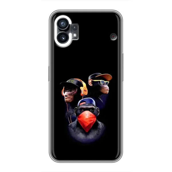 Чехол с рисунком «Три обезьяны» для Nothing Phone 1 Чехол с рисунком «Три обезьяны» для Nothing Phone 1