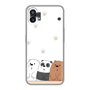 Чехлы с изображением разных животных для Nothing Phone 1 (Удивленные медвеженки)