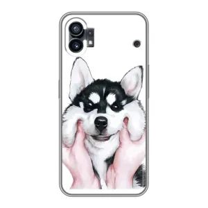 Бампер для Nothing Phone 1 з картинкою "Песики" (Собака Хаскі)