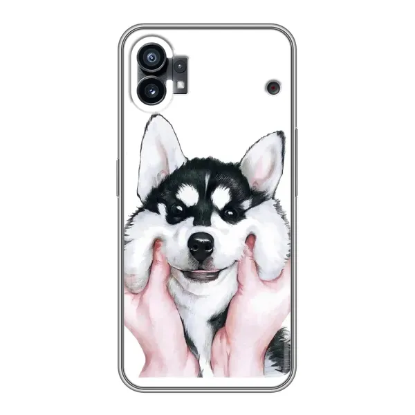 Чехол с рисунком «Собака Хаски» для Nothing Phone 1 Чехол с рисунком «Собака Хаски» для Nothing Phone 1