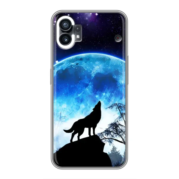 Чехол с рисунком «Воет на луну» для Nothing Phone 1 Чехол с рисунком «Воет на луну» для Nothing Phone 1
