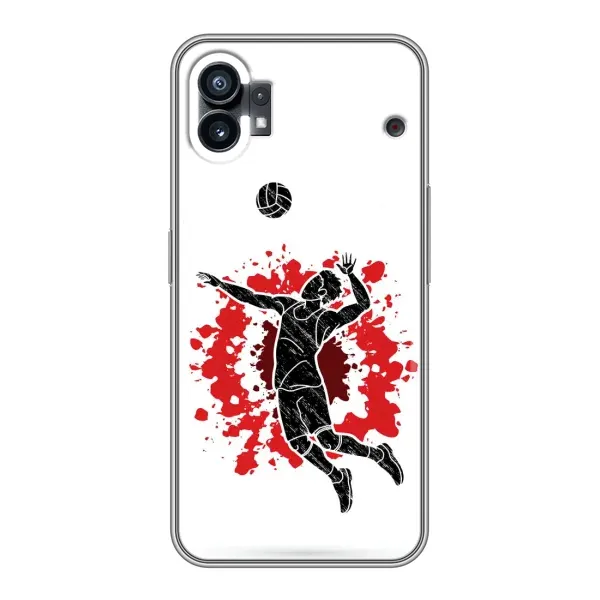 Чехол с рисунком «Волейболист» для Nothing Phone 1 Чехол с рисунком «Волейболист» для Nothing Phone 1