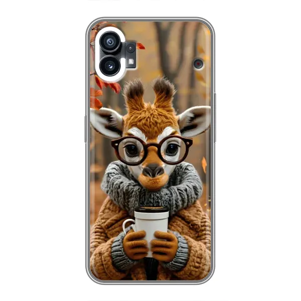 Чехол с рисунком «Жираф с кофе» для Nothing Phone 1 Чехол с рисунком «Жираф с кофе» для Nothing Phone 1
