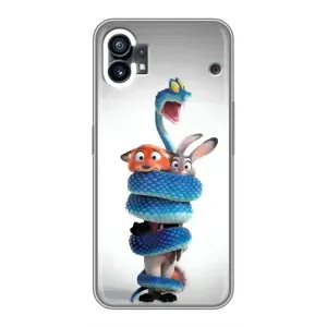 Силіконовий чохол з принтом Зоотрополіс для Nothing Phone 1 (Змія Зоо)