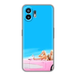 Силіконовый Чохол Барбі фільм на Nothing Phone 2 (Барбі і Кен)