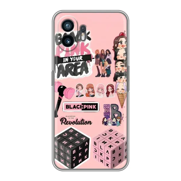 Чехол с рисунком «BLACK PINK коллаж» для Nothing Phone 2 Чехол с рисунком «BLACK PINK коллаж» для Nothing Phone 2